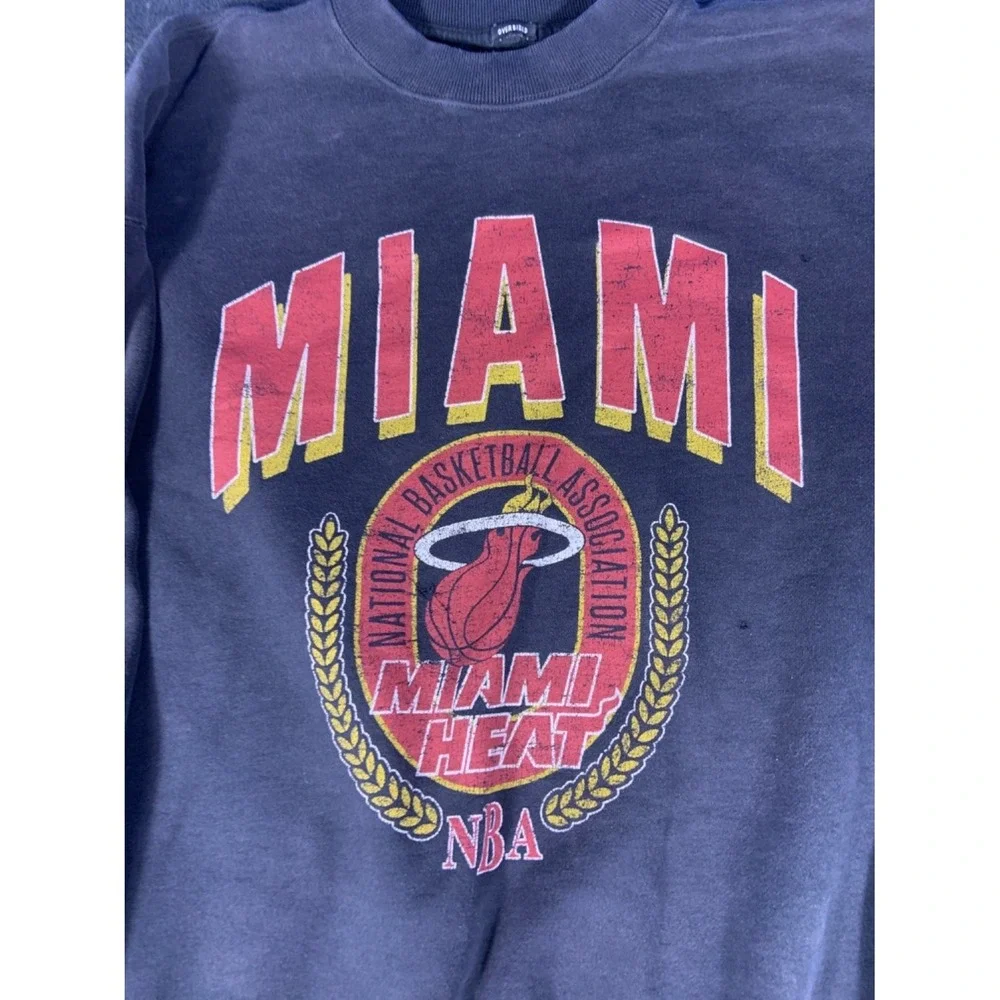 Abercrombie & Fitch NBA Miami Heat Men's Sweatshirt XL Black - Picture 2 of 8